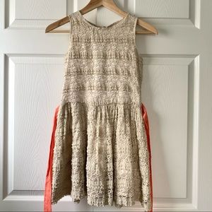 GUESS Kids Beige Lace Dress